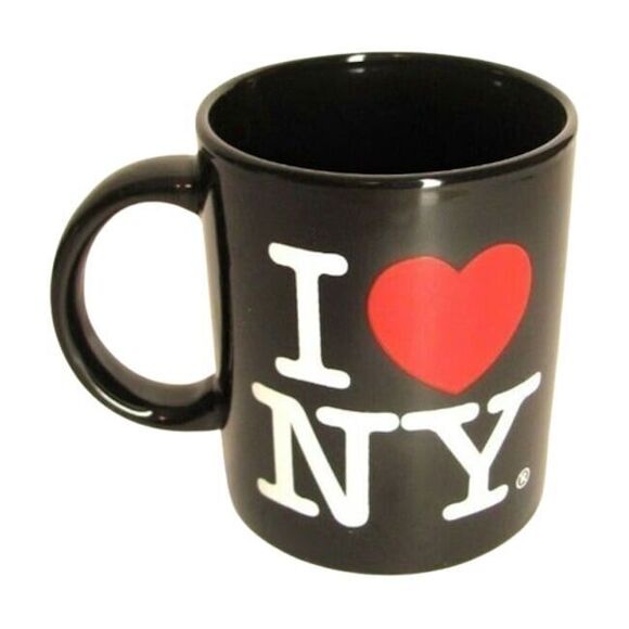 NEW I Love NYC Heart Coffee Mug Black Ceramic Cup New York City Souvenir - Picture 2 of 4